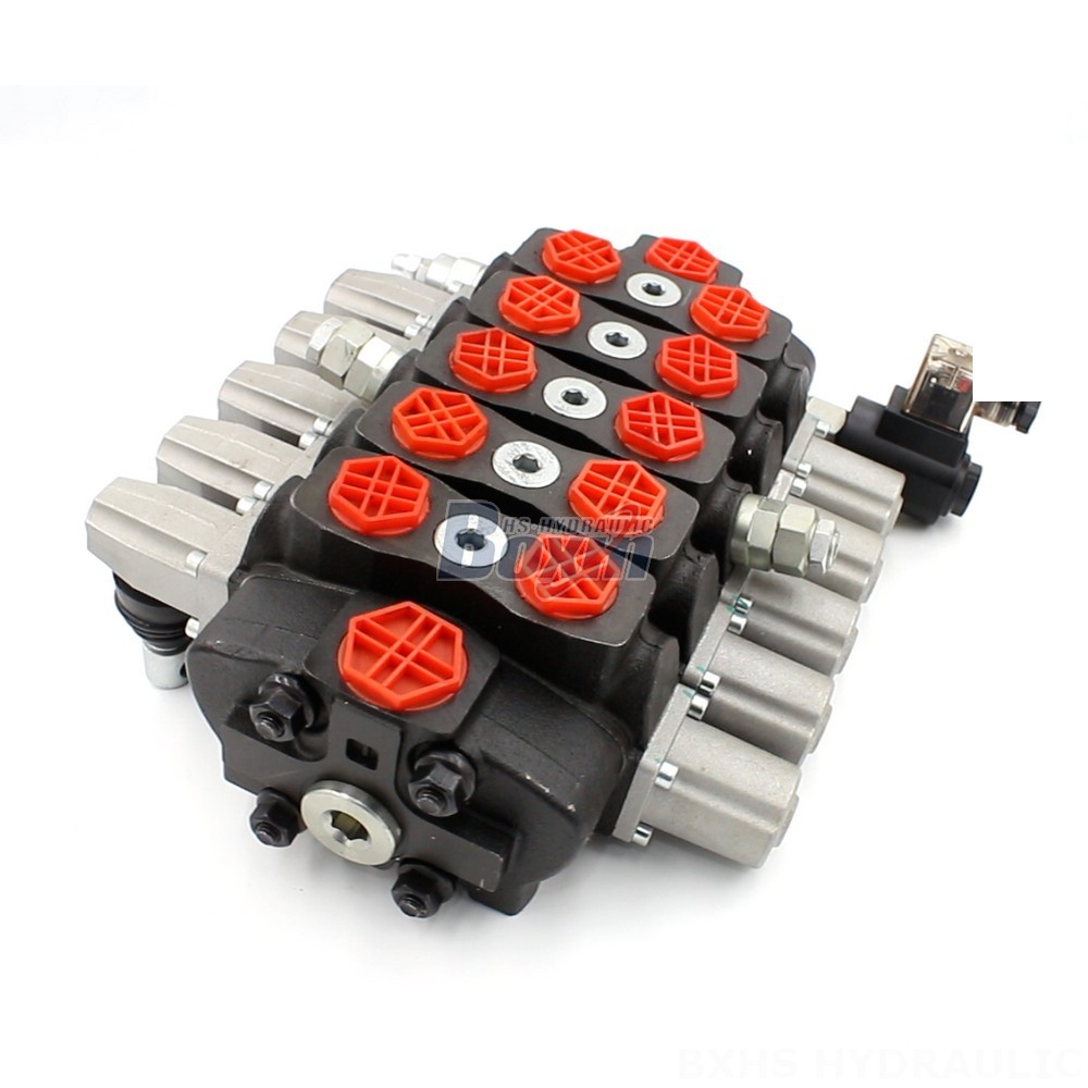 SD8-Electric Unloading Valve 5 Position 4 Solenoid 12v 24v Hydraulic Directional Control Valve main image
